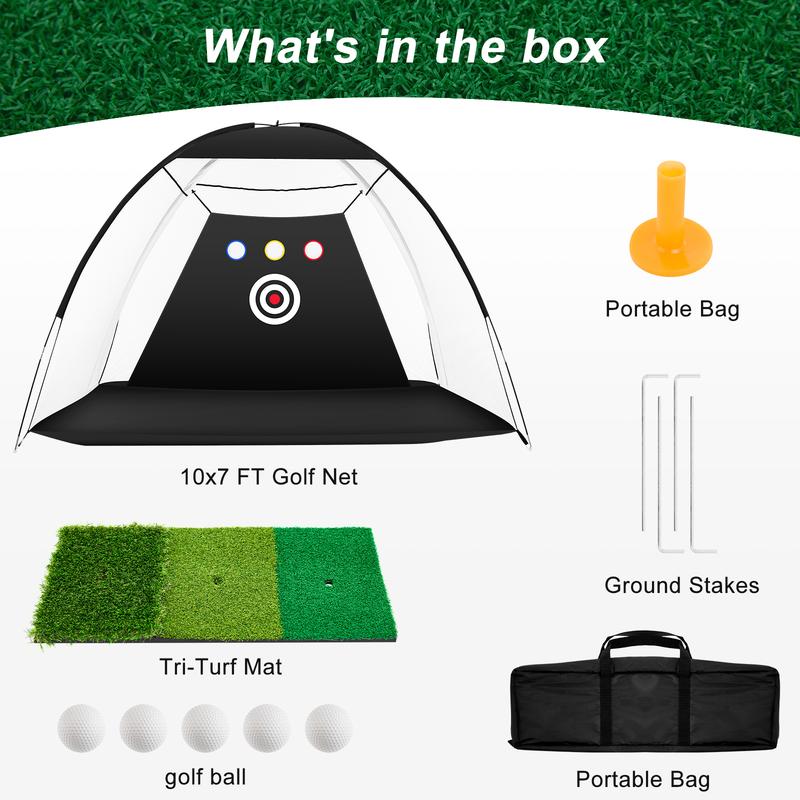 ⛳️10 * 7 Ft Golf Practice Hitting Net