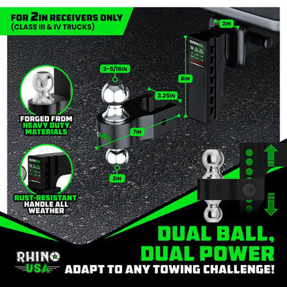 Adjustable Trailer Hitch 2 inch Receiver