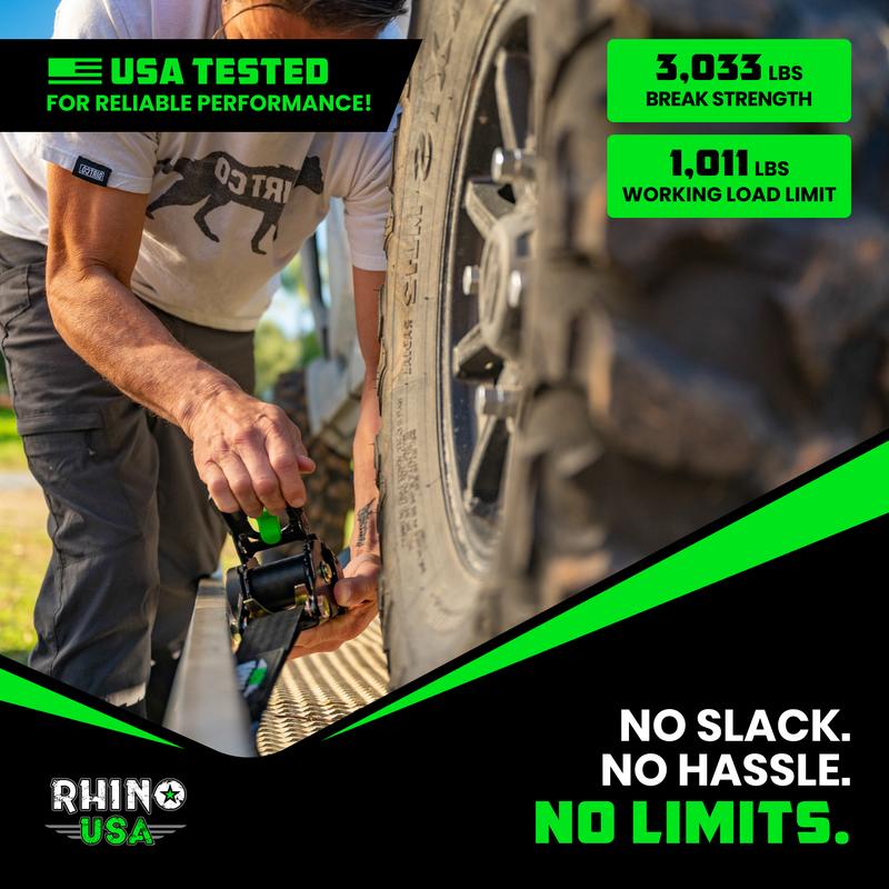 ✨1" x 10' Retractable Ratchet Straps