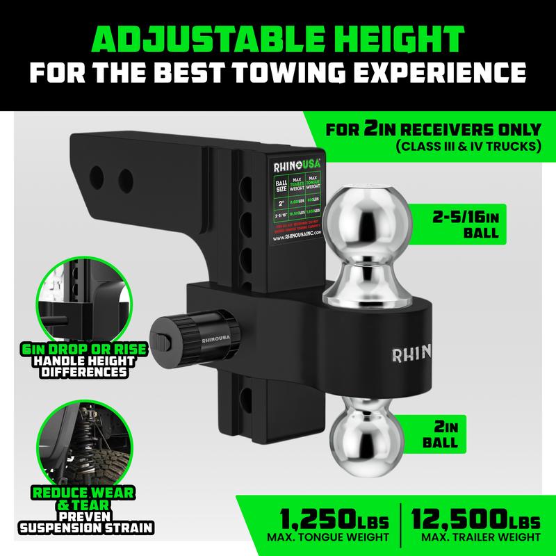 Adjustable Trailer Hitch 2 inch Receiver