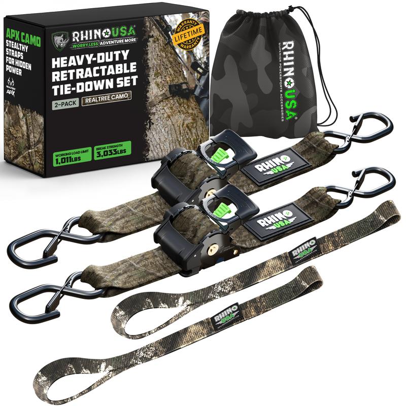 ✨1" x 10' Retractable Ratchet Straps