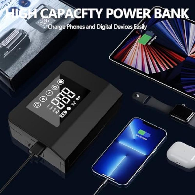 🔋Multi-Function PortableEmergency Car Jump Starter