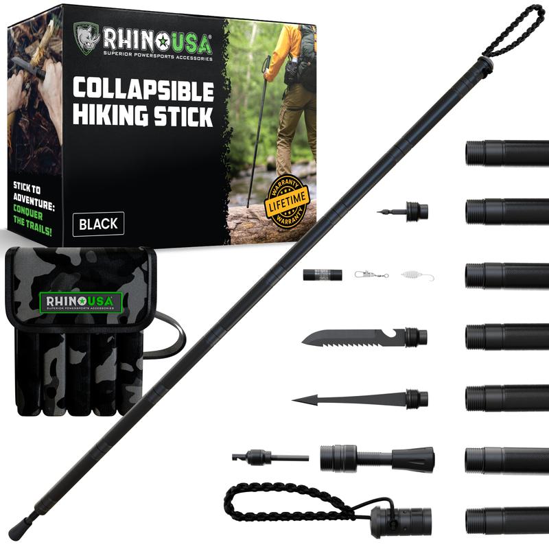 Tactical Hiking Stick — with Integrated Survival Kit